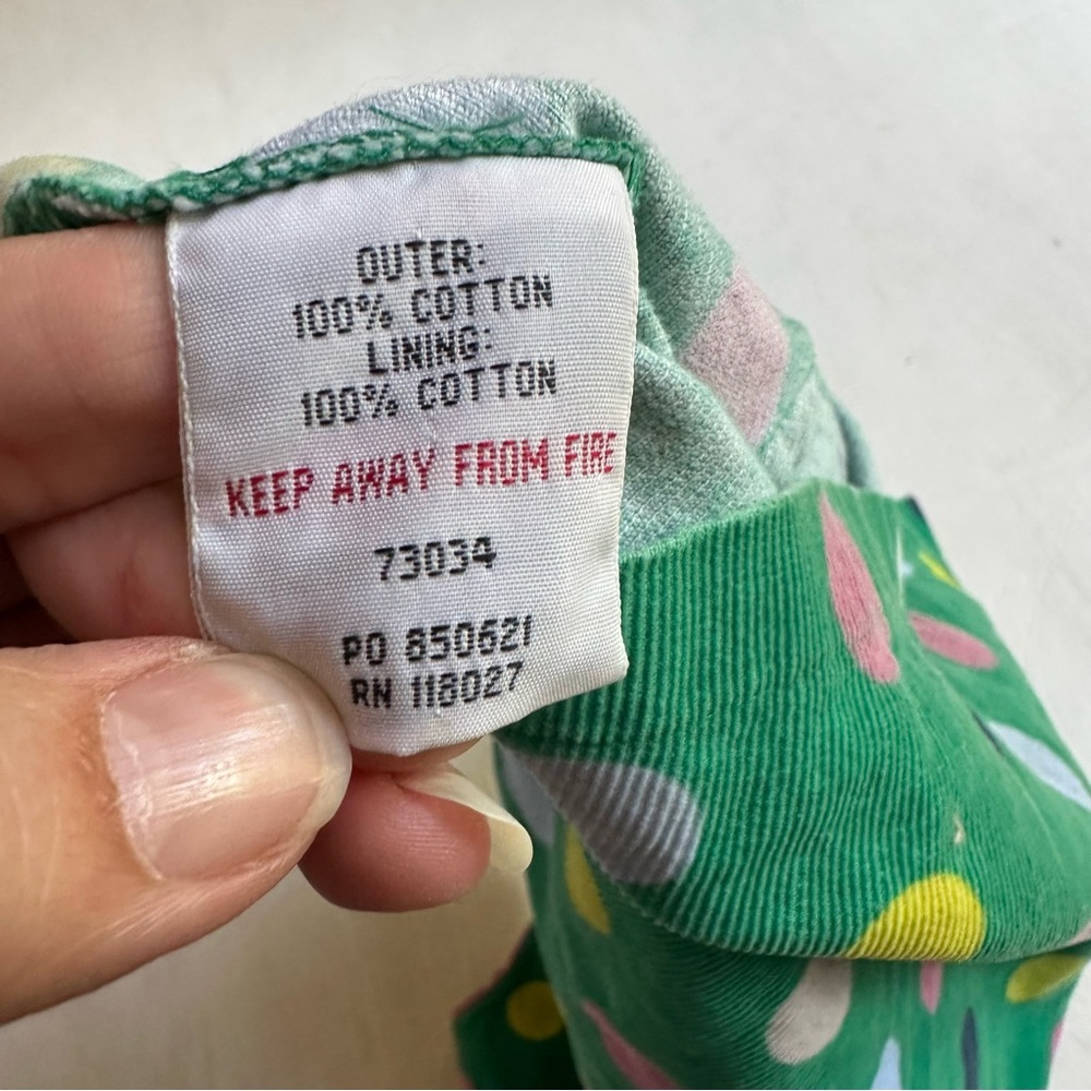 Mini Boden Green Corduroy Polka Dot Jumper Dress - Picture 4 of 4